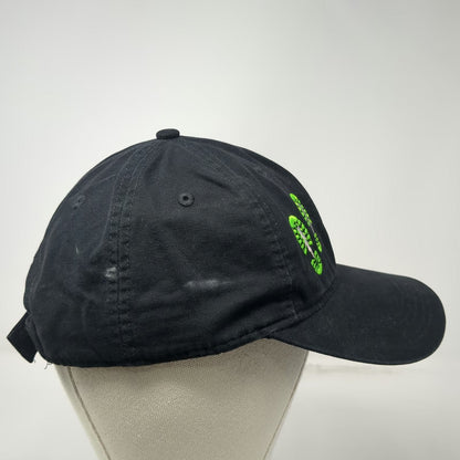 Carhartt Baseball Cap Black One Size Strapback Green Boot Prints Canvas Work Hat