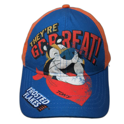 H3 Headwear Baseball Cap Blue OS Frosted Flakes Tony Tiger Strapback Hat Retro