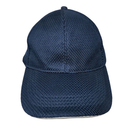 Unbranded Strapback Hat Blue 58cm Adjustable Breathable Mesh 6 Panel Polyester