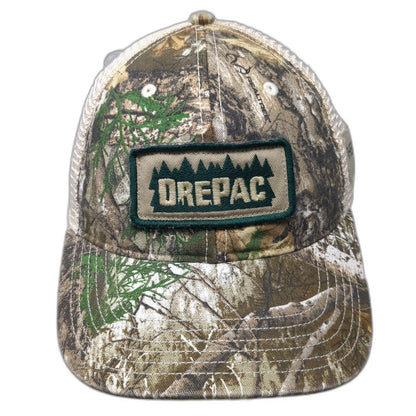 Legacy Trucker Hat Brown Realtree Camo DrePac Therma-Tru Doors Snapback One Size