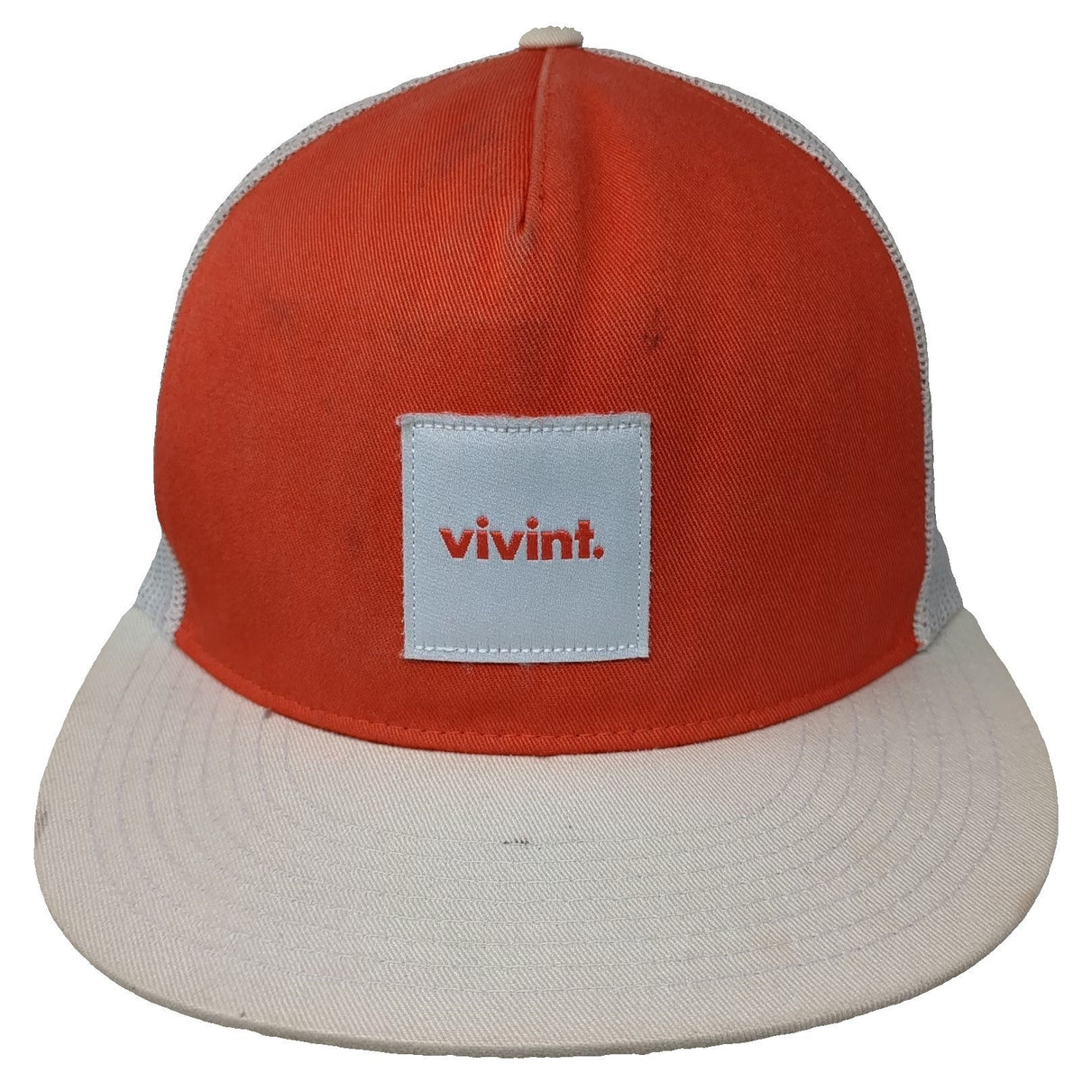 Yupoong Trucker Hat Orange White One Size 5 Panel Mesh Snapback Vivint Home