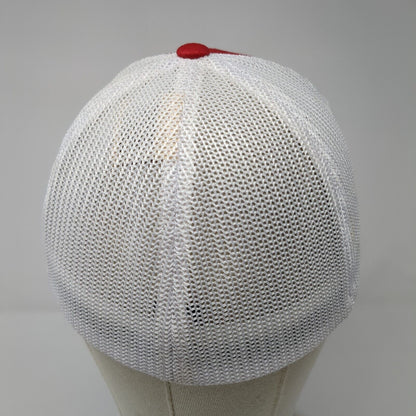 Pizza Guy Fitted Trucker Hat Red S/M Mesh Back Flexfit Port Authority