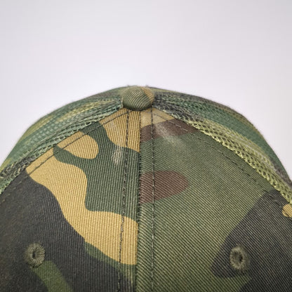 OTTO Southern Tire Mart Trucker Hat Green Snapback One Size Mesh Camo Logo