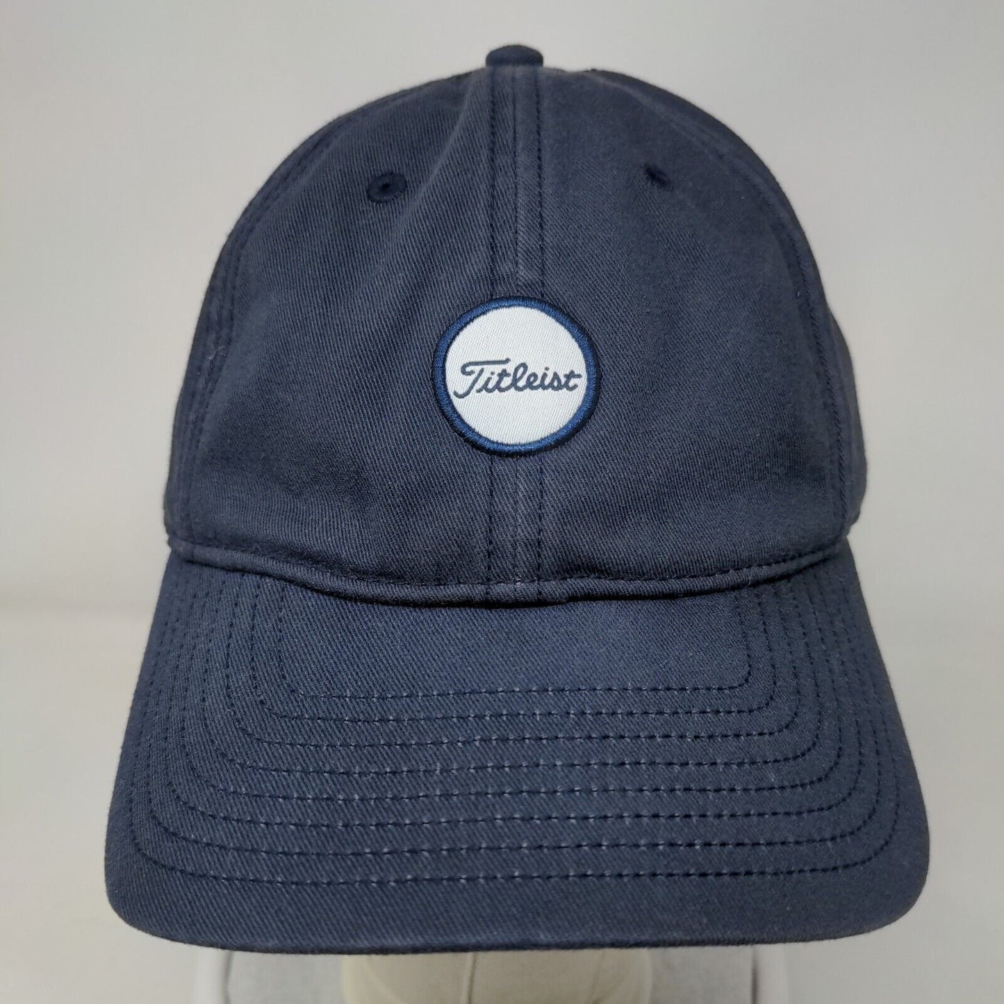 Titleist Slideback Hat Blue One Size Adjustable 6 Panel Vent Holes