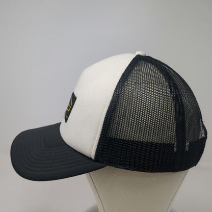 RVCA Trucker Hat Black One Size Mesh Back Snapback Foam Front Logo Patch