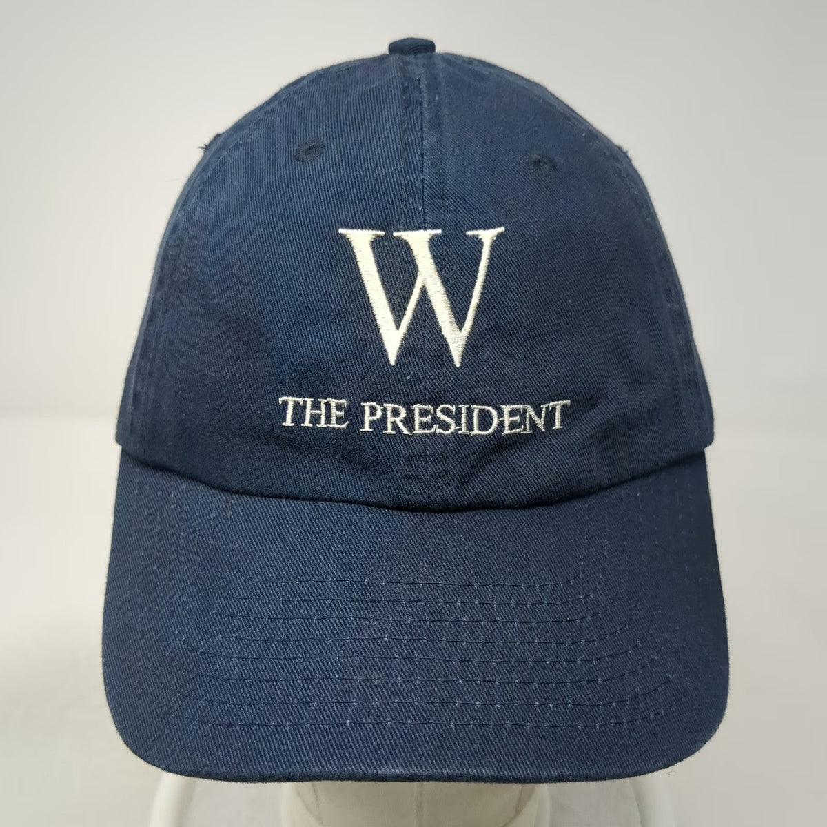 Bayside Baseball Cap Blue One Size W The President USA Made Strapback Navy Hat