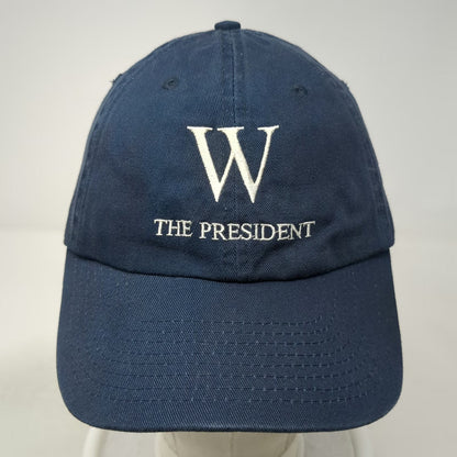 Bayside Baseball Cap Blue One Size W The President USA Made Strapback Navy Hat