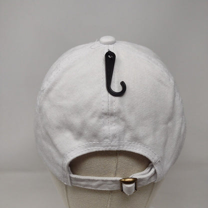 Kiss Me I'm Irish Slideback Hat White OSFM Embroidered Clover David and Young