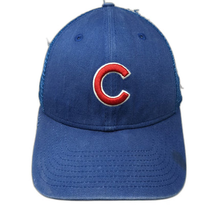 New Era Chicago Cubs MLB Trucker Hat Blue Red White OSFM Snapback Mesh 9FORTY