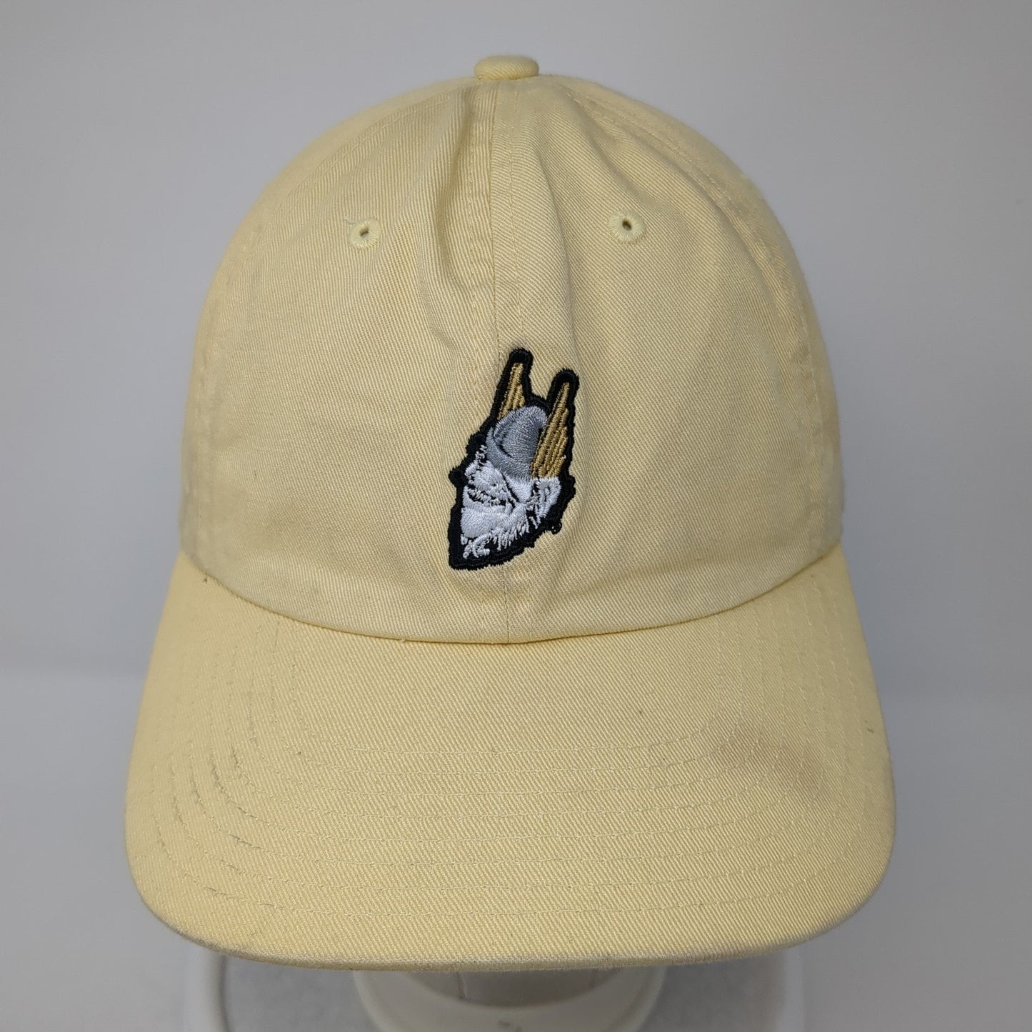 You Know Slideback Baseball Cap Yellow One Size Adjustable Embroidered 6 Panel