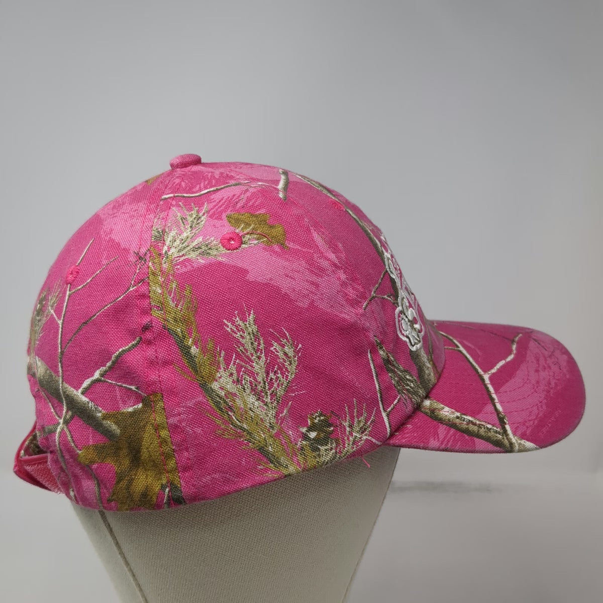 Kati Baseball Cap Pink One Size Eastern Idaho State Fair Camo Strapback Logo Hat