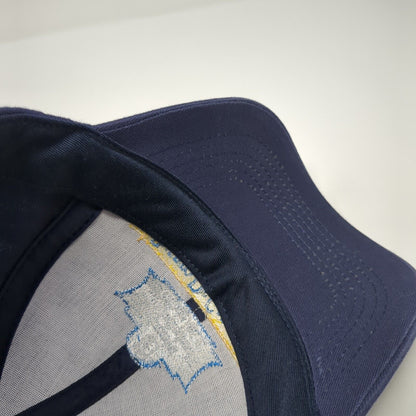 Puerto De Cartagena Slideback Baseball Cap Blue One Size Adjustable Embroidered