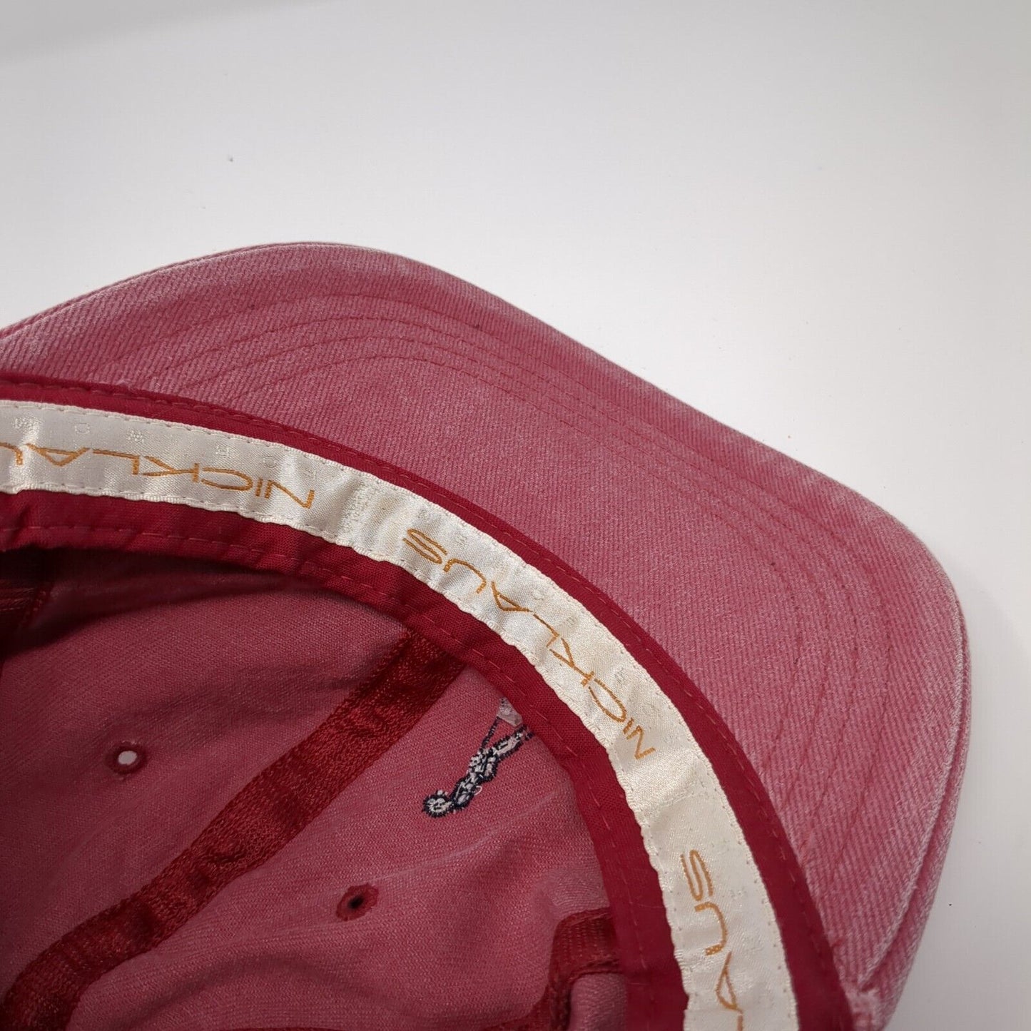 Nicklaus For Women Slideback Hat Red One Size Adjustable Embroidered 6 Panel