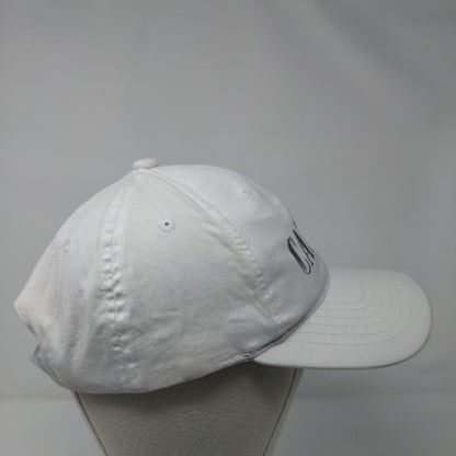 Canada Strapback Hat White OSFA Adjustable Embroidered 6 Panel Solid
