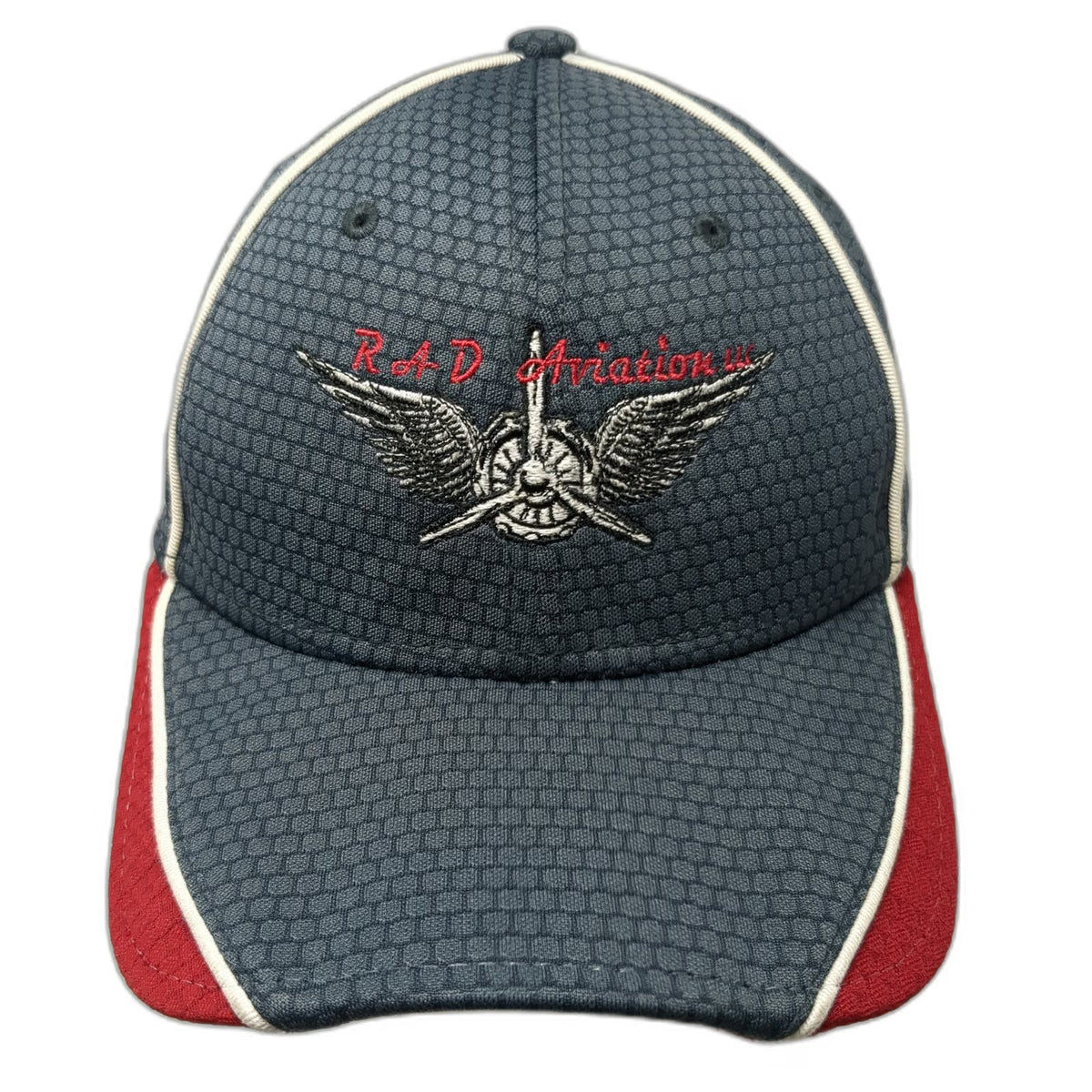 New Era Baseball Cap Gray M RAD Aviation LLC Lil Gunfighter N55CY Stretch Hat