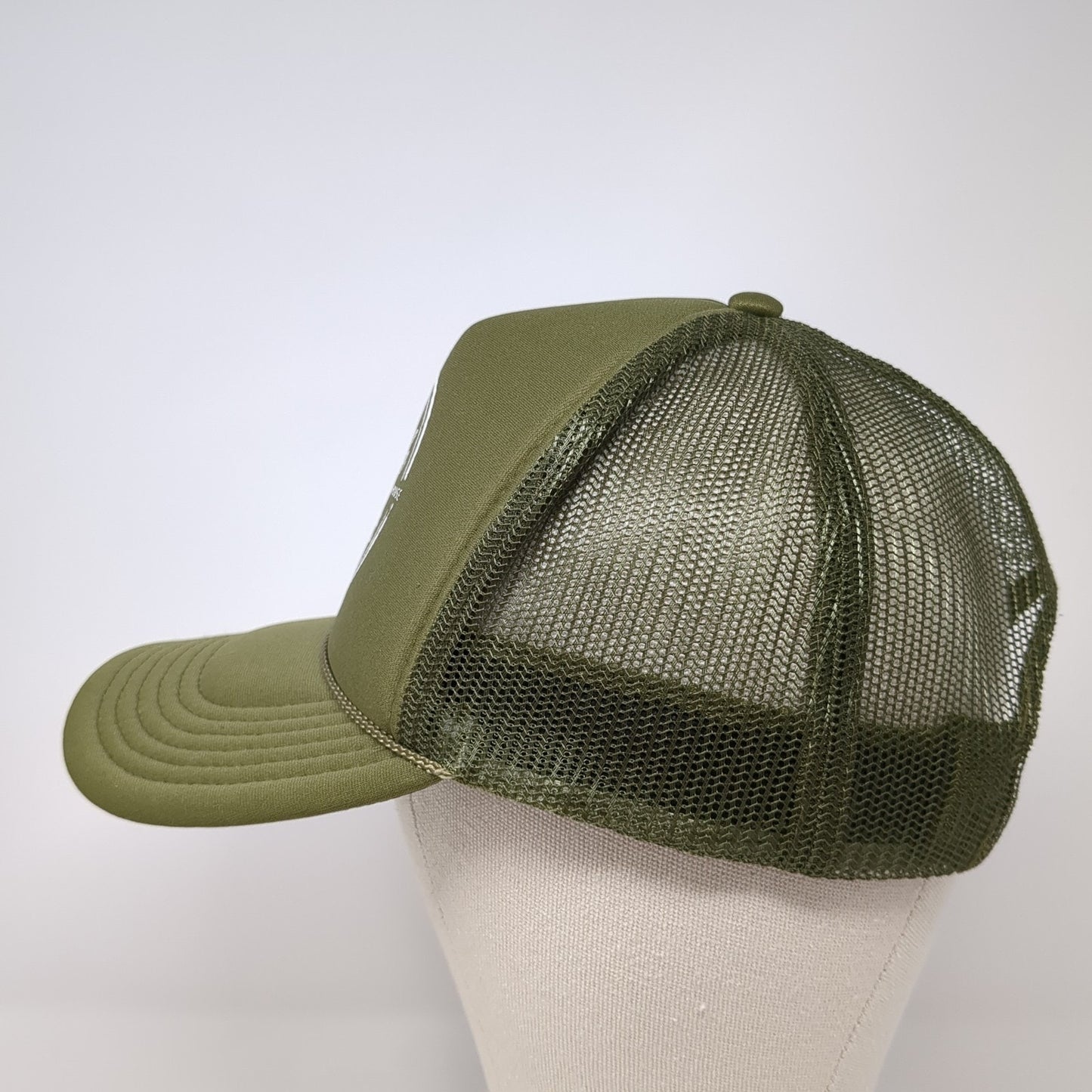 Hyde Perk Coffee House Snapback Rope Trucker Hat Green One Size Mesh Back