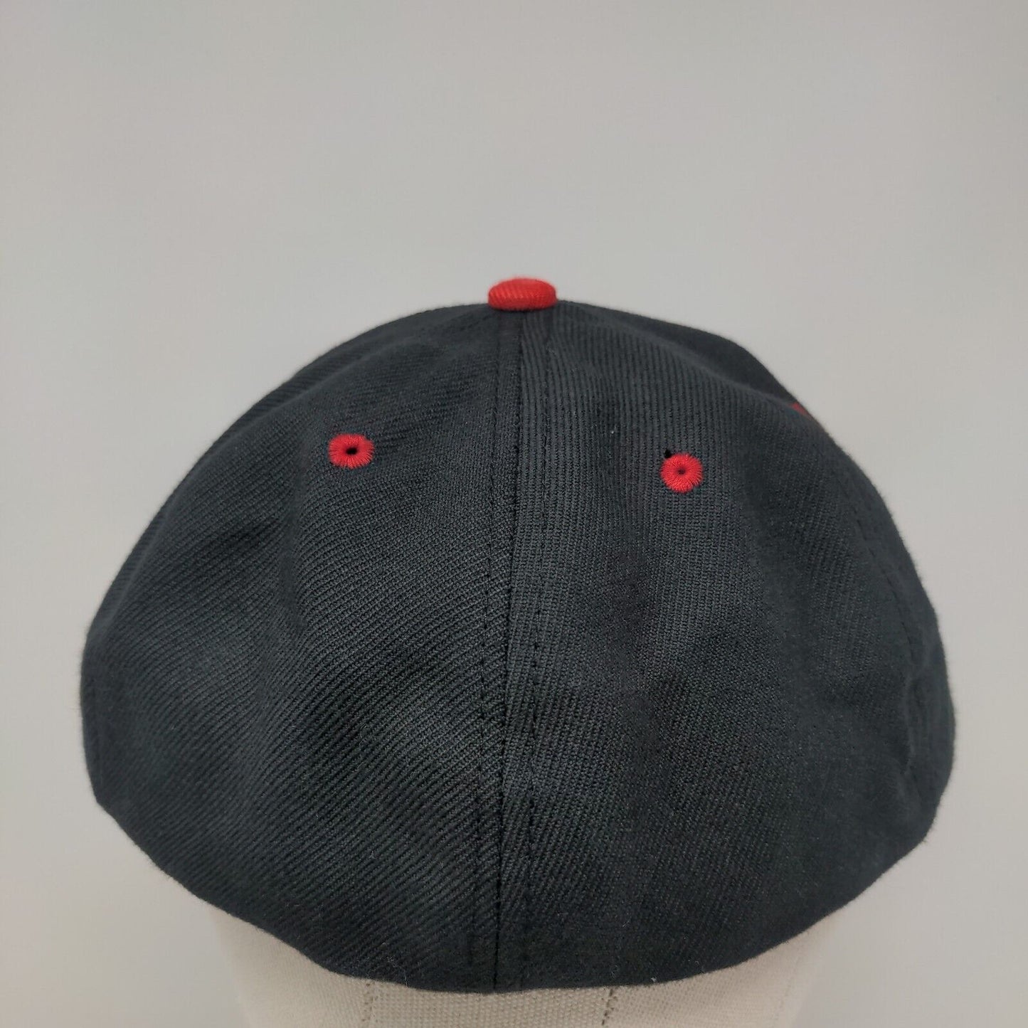 United States Specialty Sports Association Fitted Hat Black Red 7 1/2