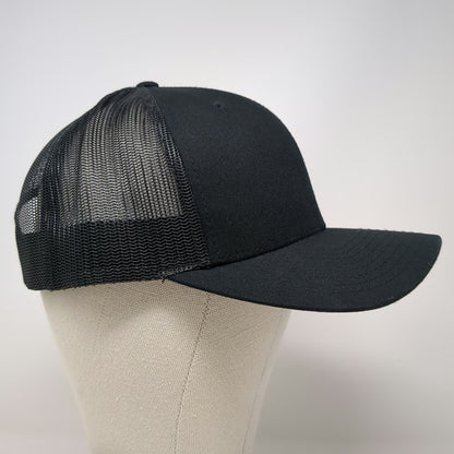 Richardson Trucker Hat Black One Size Duarte Trucking DT Logo Mesh Snapback