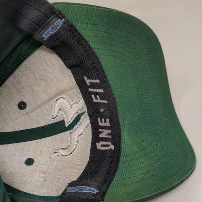 Top of the World Men's Fitted Hat Green S-M Embroidered USF Bulls Logo
