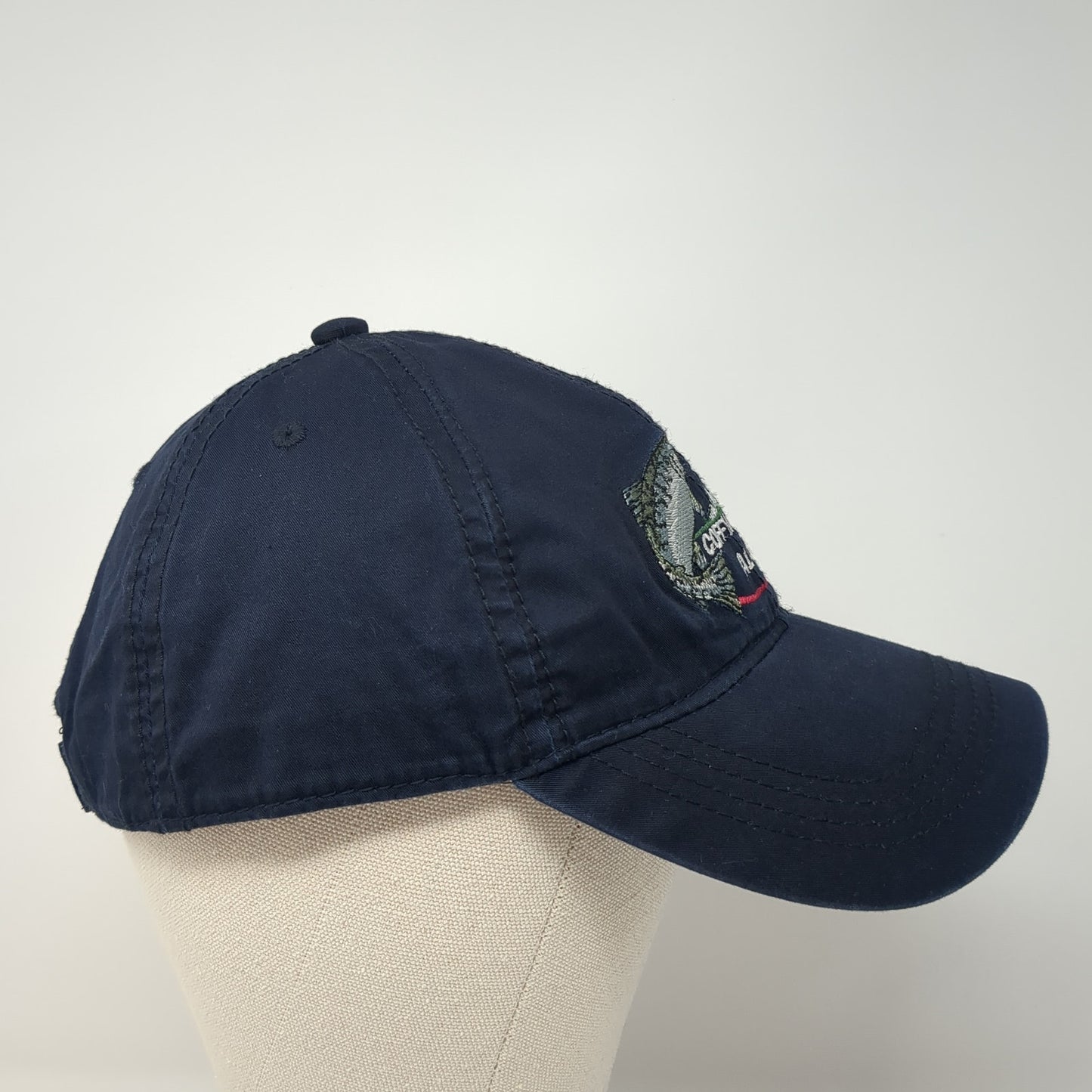 Coffman Cove Alaska Strapback Hat Blue One Size Drift Creek Outdoors