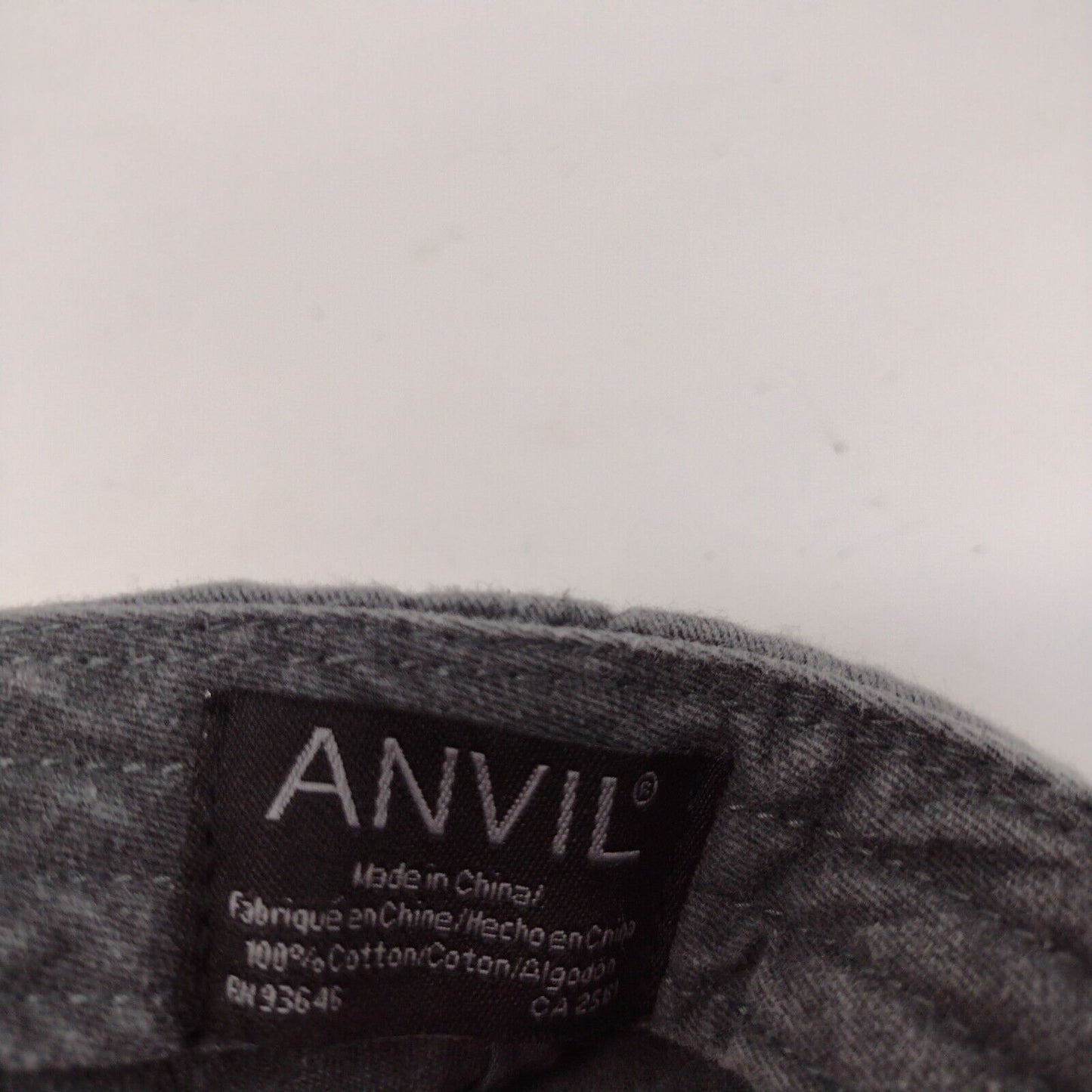 Nash Strapback Hat Gray OSFA Adjustable Embroidered 6 Panel Anvil