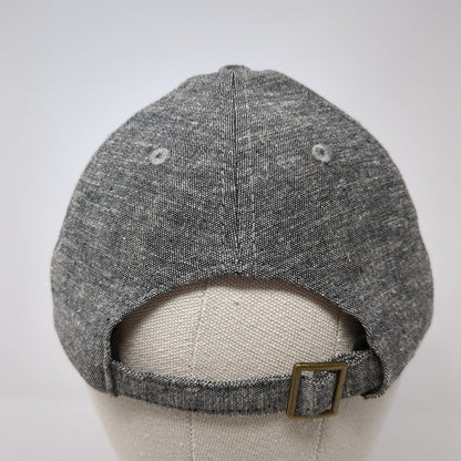 Express Slideback Hat Gray One Size Adjustable Embroidered Vented Holes 6 Panel