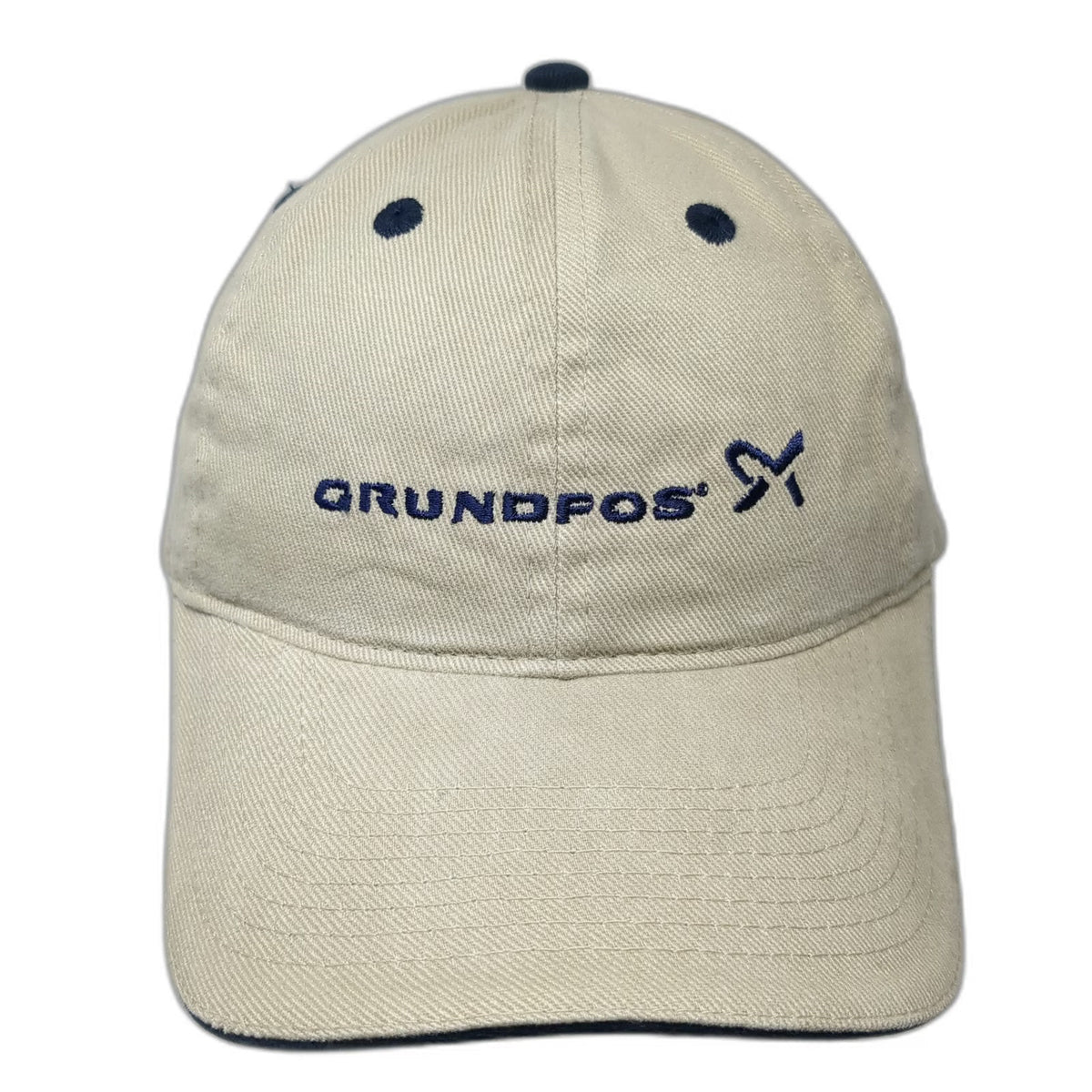 OTTO Baseball Cap Beige One Size Grundfos Logo Strapback Sandwich Bill Hat