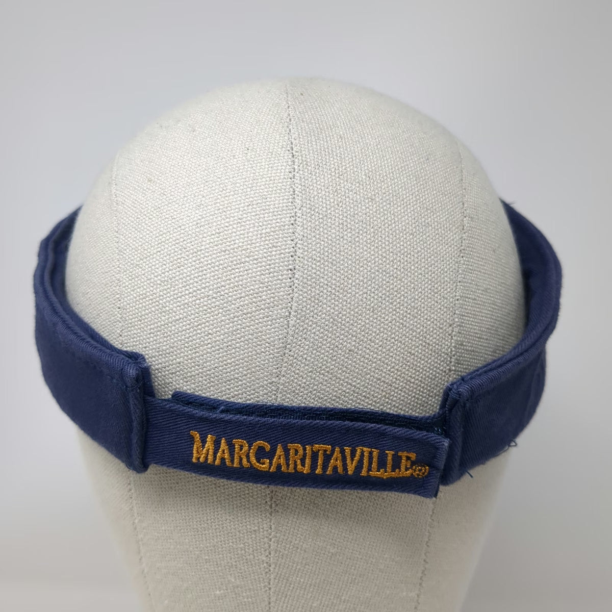 Margaritaville Visor Blue One Size Cancun Chill 1977 Woven Straw Brim Palm Hat