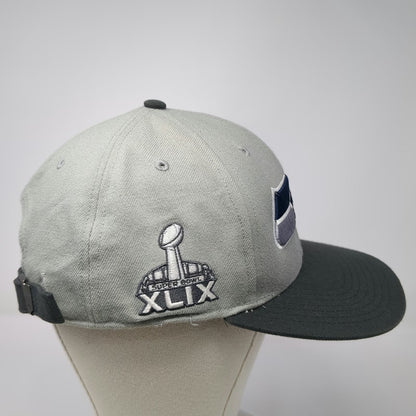 Seattle Seahawks NFL '47 Brand Gray Black One Size Cap Super Bowl XLIX Flat Hat