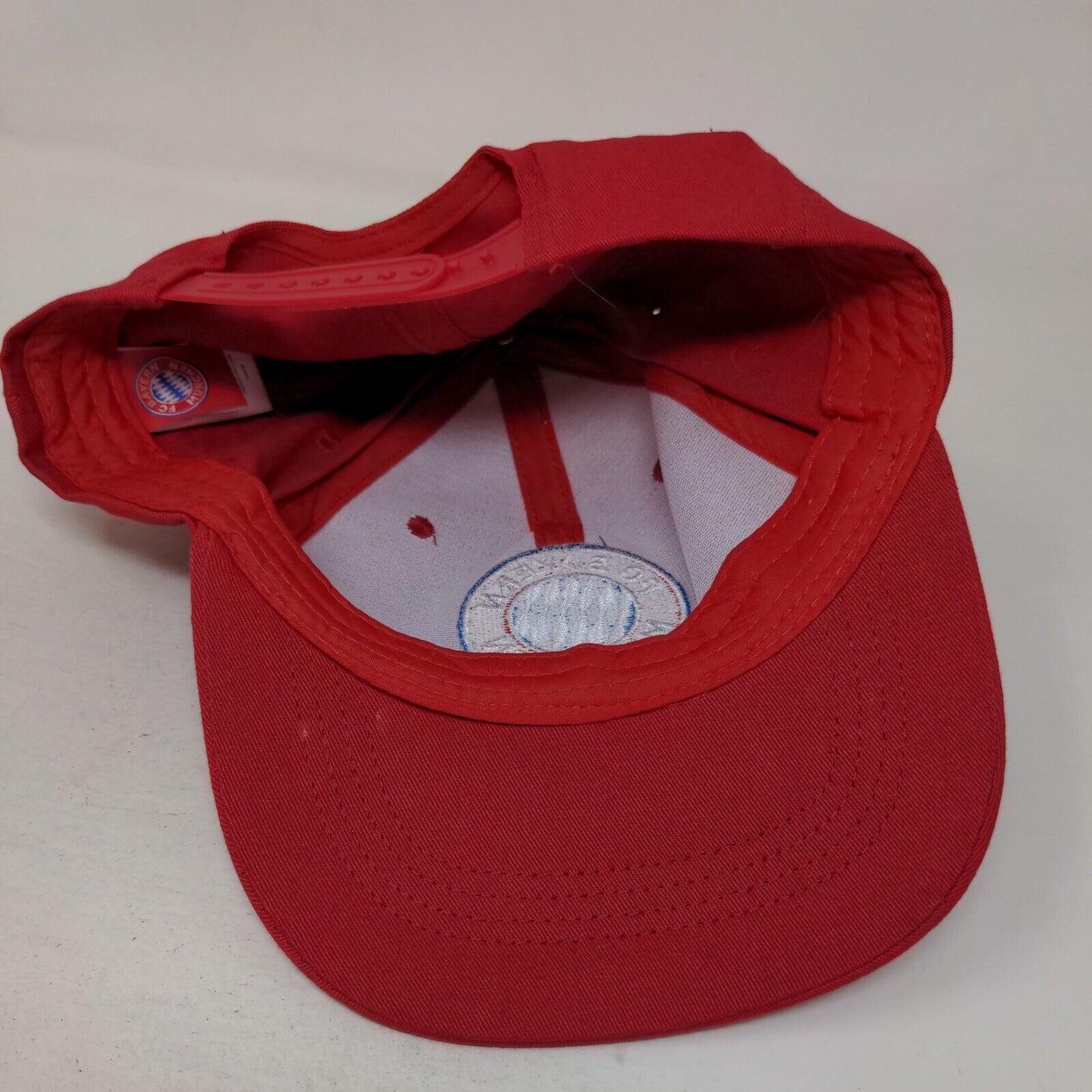 FC Bayern Munchen Snapback Hat Red Embroidered Logo Official 2020