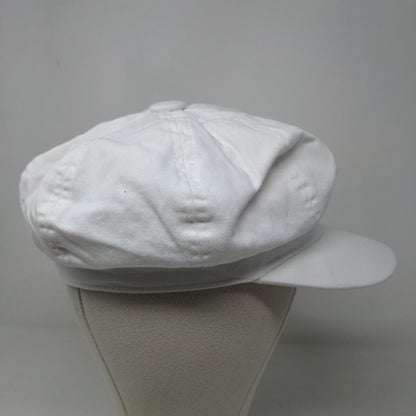 Unbranded Women's Cadet Cap White 100% Polyester Blank Poofy