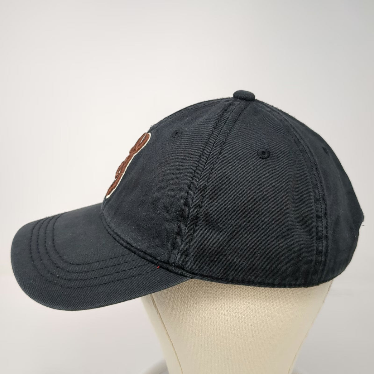 Browning Baseball Cap Black Brown White One Size Strapback Buckmark Logo Hat