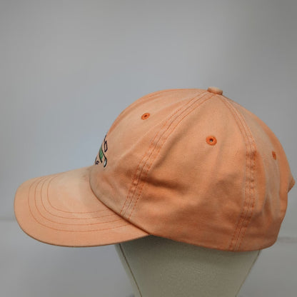 Polo Ralph Lauren Orange Baseball Cap Golf Underbrim Strapback Hat Vintage