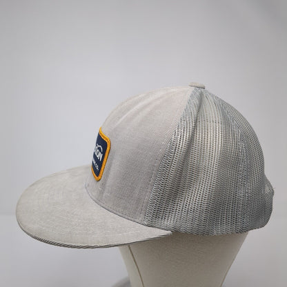 Brixton Manufacturing Co. Snapback Trucker Hat Gray OS Adjustable Mesh Back