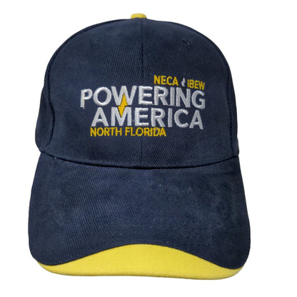 NECA IBREW Powering America North Florida Strapback Hat Blue One Size Adjustable