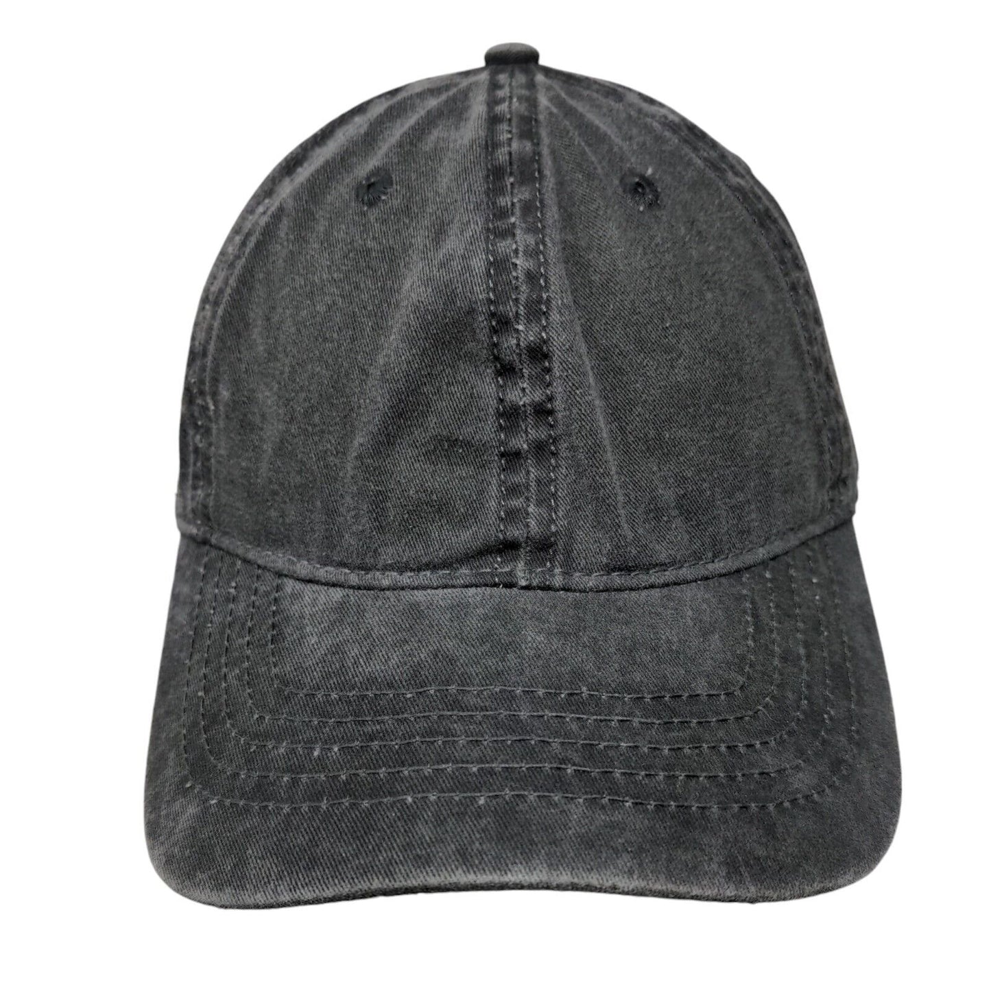 Unbranded Slideback Hat OSFM Adjustable 6 Panel Vent Holes Blank Solid