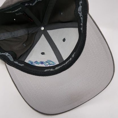 Lopez Trucking St. Anthony ID Fitted Hat Gray S/M Flexfit Embroidered