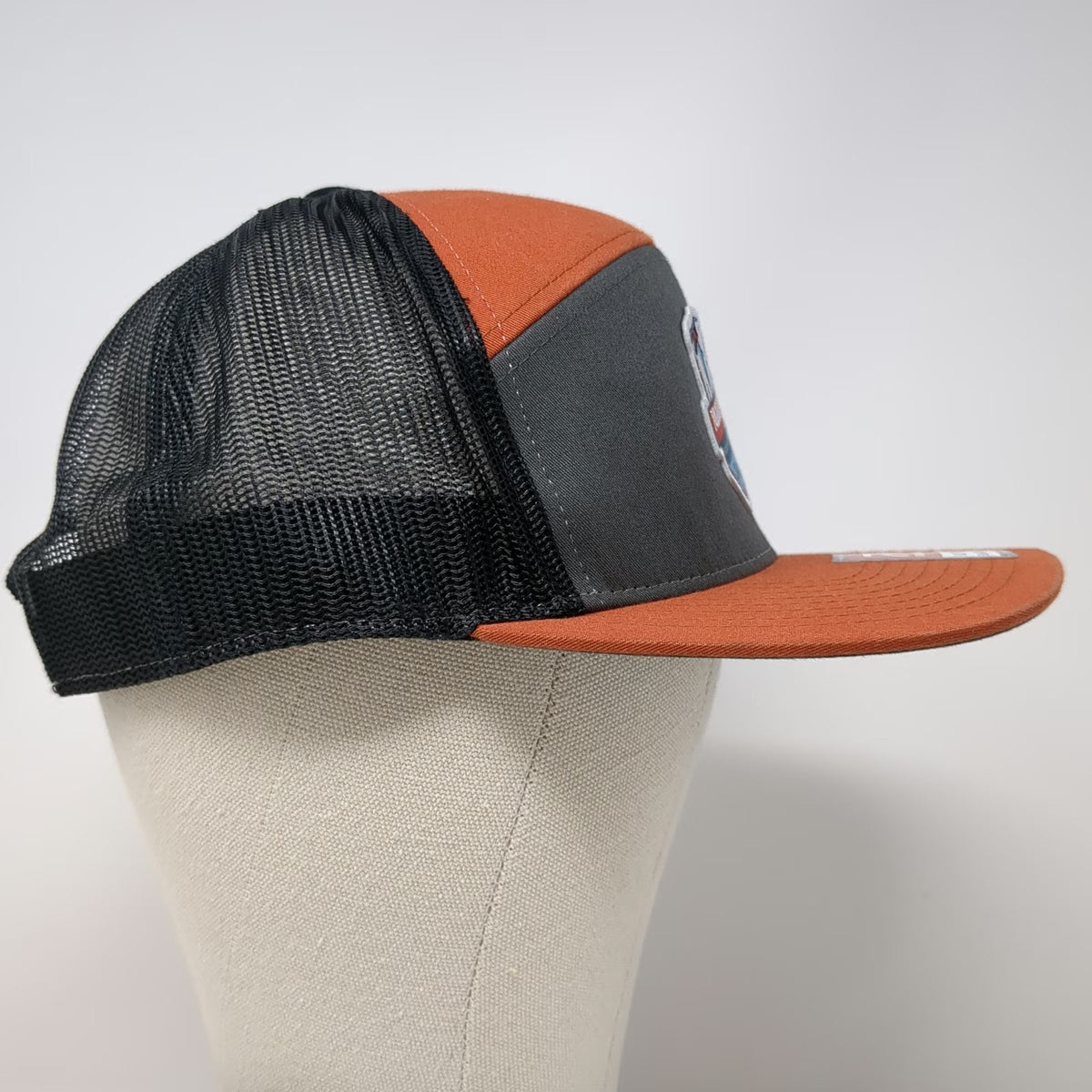 Richardson Trucker Hat Orange One Size Boise Brewing Polar Beer Mesh Snapback