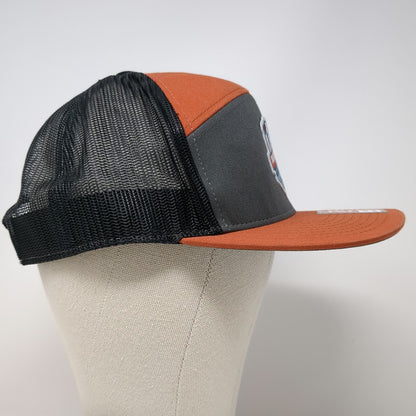 Richardson Trucker Hat Orange One Size Boise Brewing Polar Beer Mesh Snapback