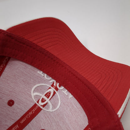 Toyota Hometown Strapback Hat Red One Size Adjustable Embroidered Atlanta Cap