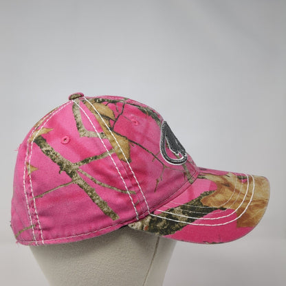 Mossy Oak Strapback Hat Camouflage One Size Adjustable Vented Holes 6 Panel
