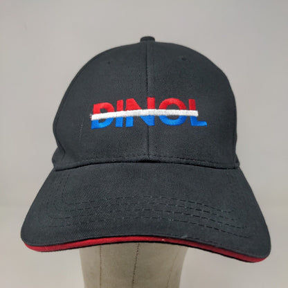 Cap America Men's Strapback Hat Black Dinol Dinitrol Embroidered Logo