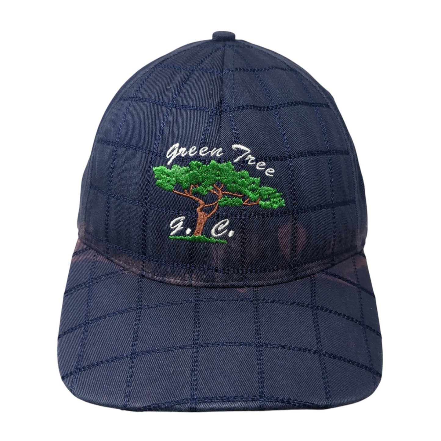 Green Tree G.C. 50th Fitted Hat Blue One Size Embroidered Legendary