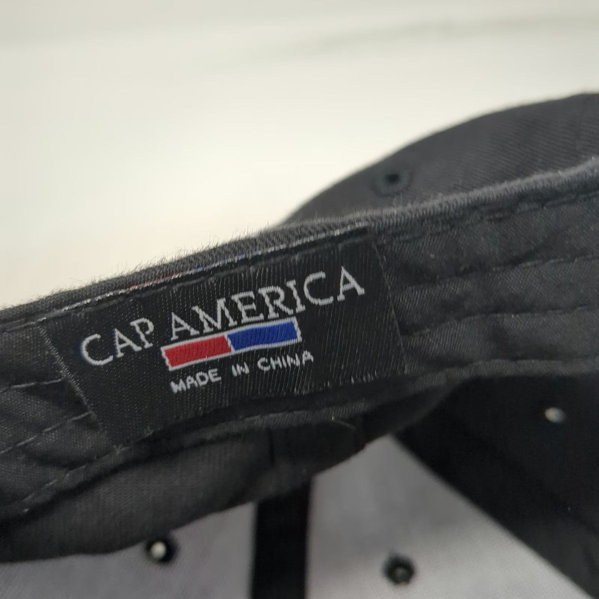 Cap America Blackfoot Motor Sports Flame Brim Baseball Cap Black One Size Hat