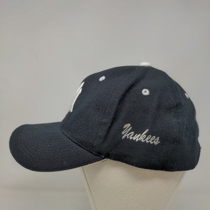 Unbranded Men's Strapback Hat Black OSFA Embroidered New York Yankees Logo MLB