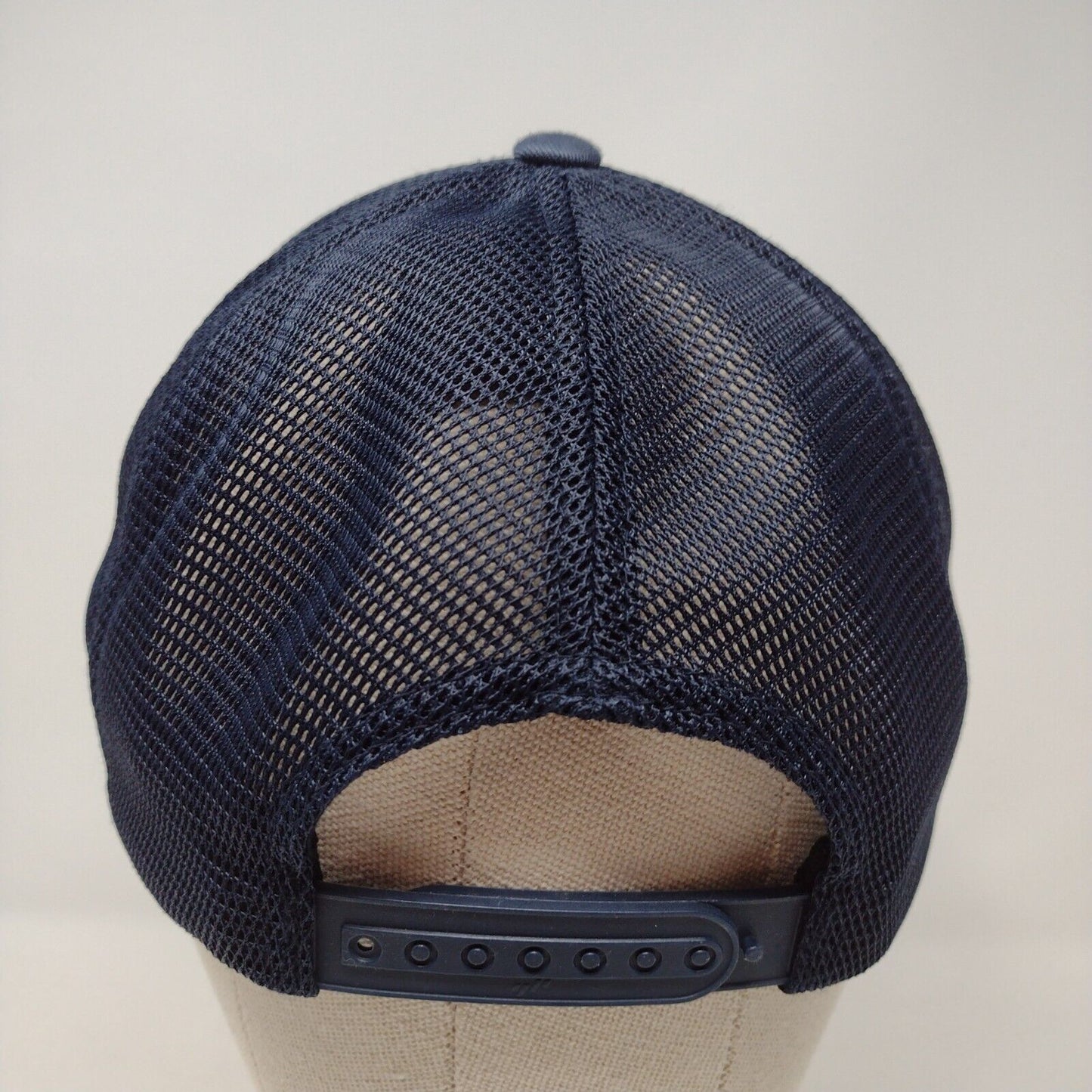 SD Snapback Trucker Hat Blue OSFA 110 Flexfit Adjustable Embroidered Mesh Back