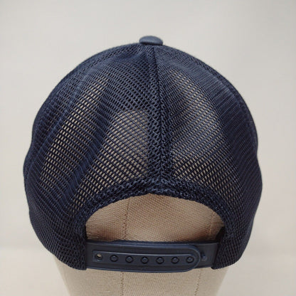 SD Snapback Trucker Hat Blue OSFA 110 Flexfit Adjustable Embroidered Mesh Back