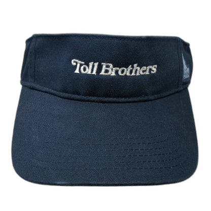 Toll Brothers Blue Visor Hat One Size Idaho Team 208 Cotton Strapback Adjustable