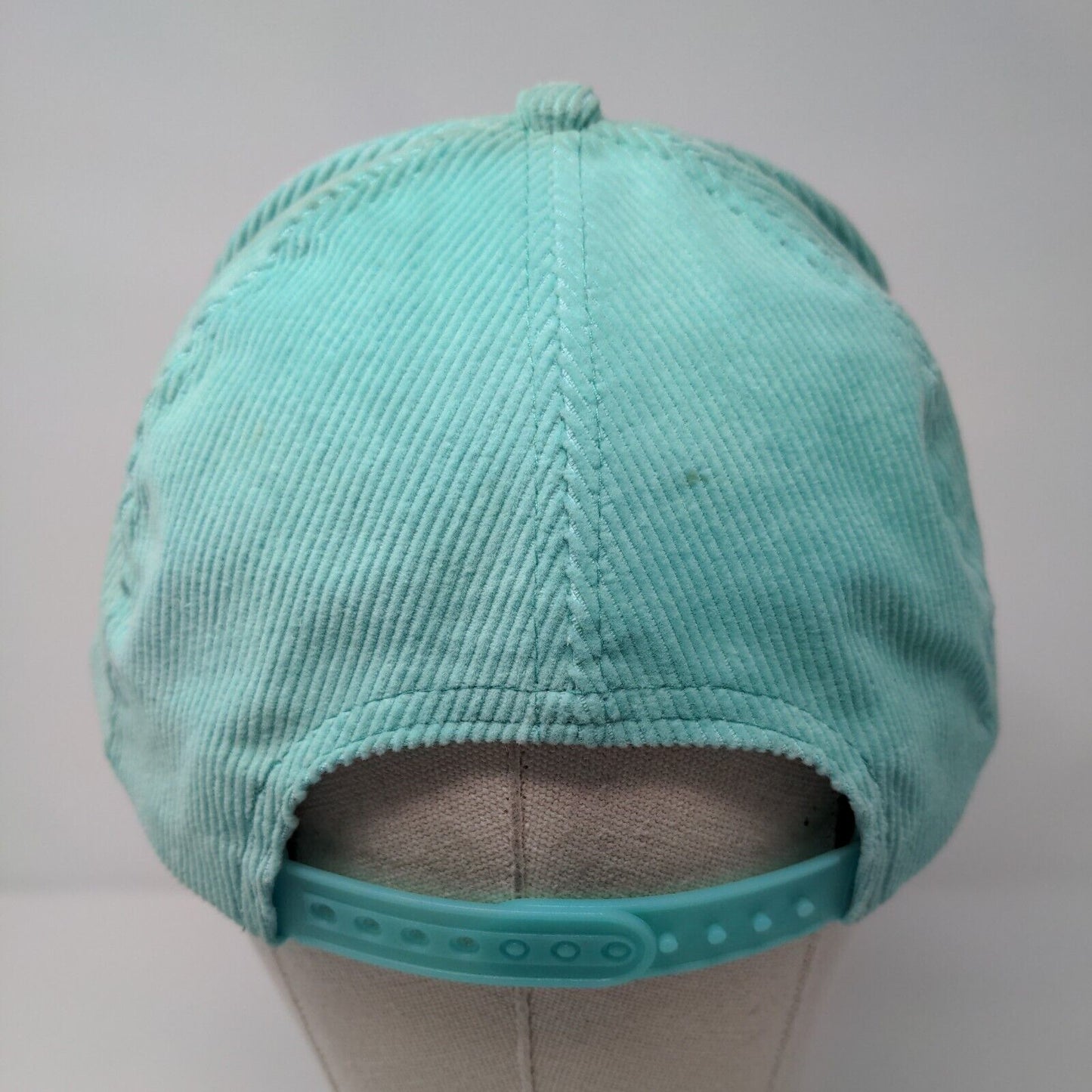 Lagoon Snapback Hat Greenish-Blue OSFA Adjustable Corduroy Triangle