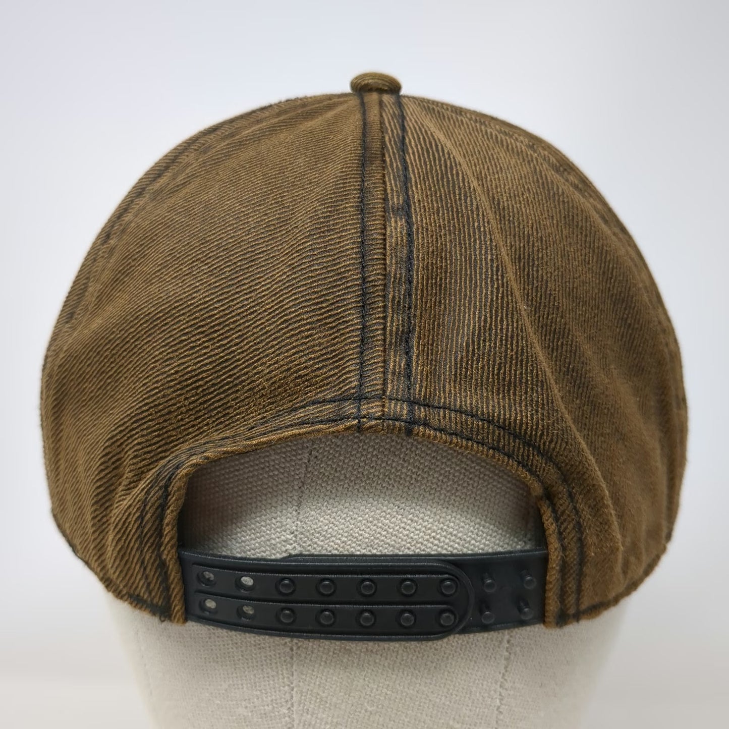 Raw Ma Snapback Hat Brown One Size New Orleans The Big Easy Embroidered Stitch